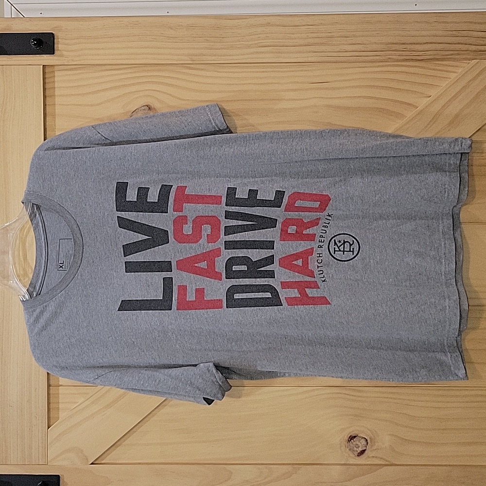 Klutch Republik | "Live Fast Drive Hard" Graphic Tee | XL